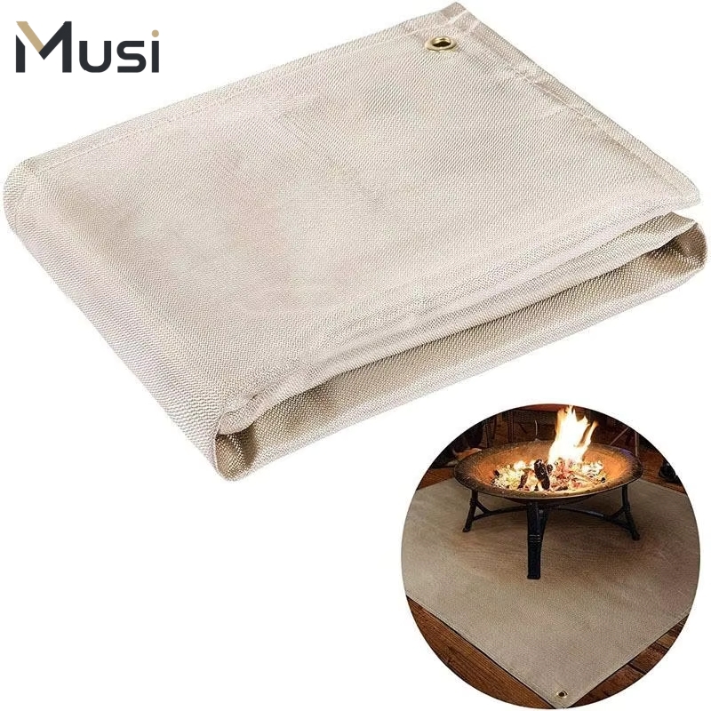 Outdoor Camping Grill - BBQ-Grillmatte, feuerfeste Isoliermatte, hitzebeständige Campingmatten, flammhemmende