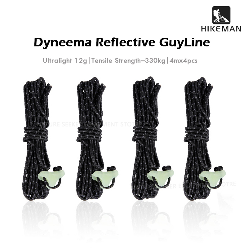 Outdoor Camping Guy - HIKEMAN 4 Stück Dyneema Spannseil Ultraleichtes