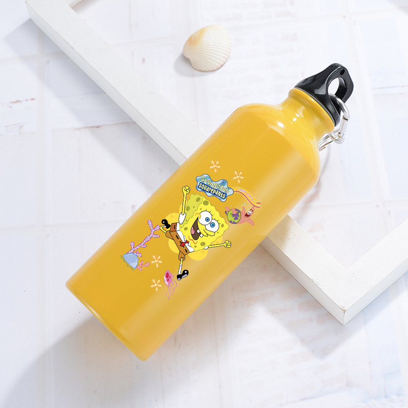 Outdoor Camping Kettle - SpongeBobs Aluminium-Wasserflasche für Outdoor, Fahrrad und