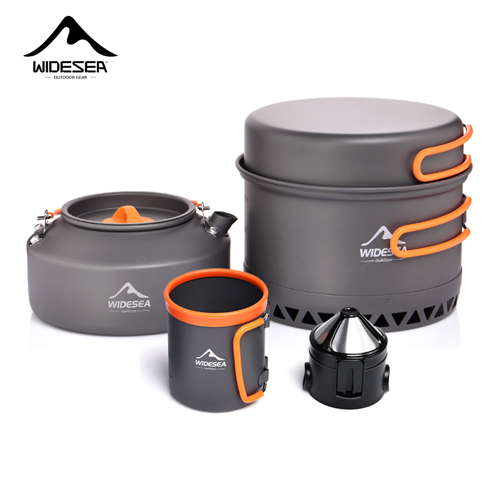 Outdoor Camping Kettle - Camping Geschirr Outdoor Kochgeschirr Set Töpfe