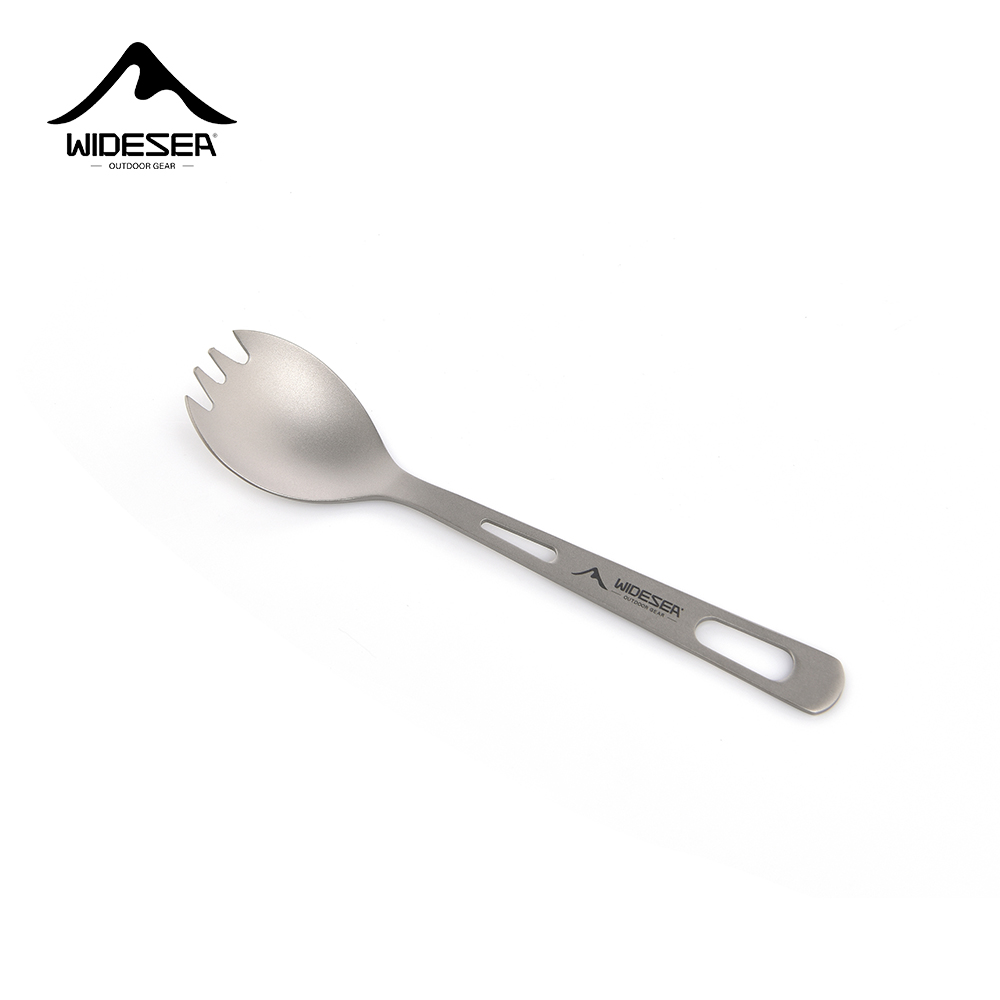Outdoor Camping Uk - Widesea Camping-Kochset, Spork, Löffel aus Titan,