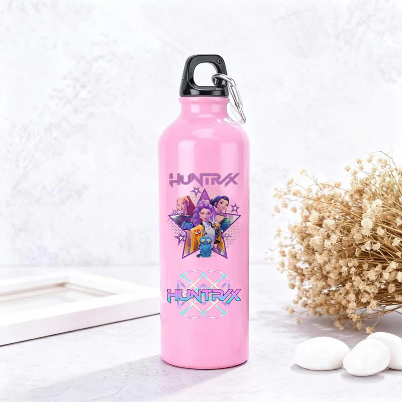 Outdoor Camping Kettle - Anime-Figur Aluminium-Wasserflasche Outdoor-Fahrrad-Sporttrinkflasche Auslaufsichere Wasserkanne für