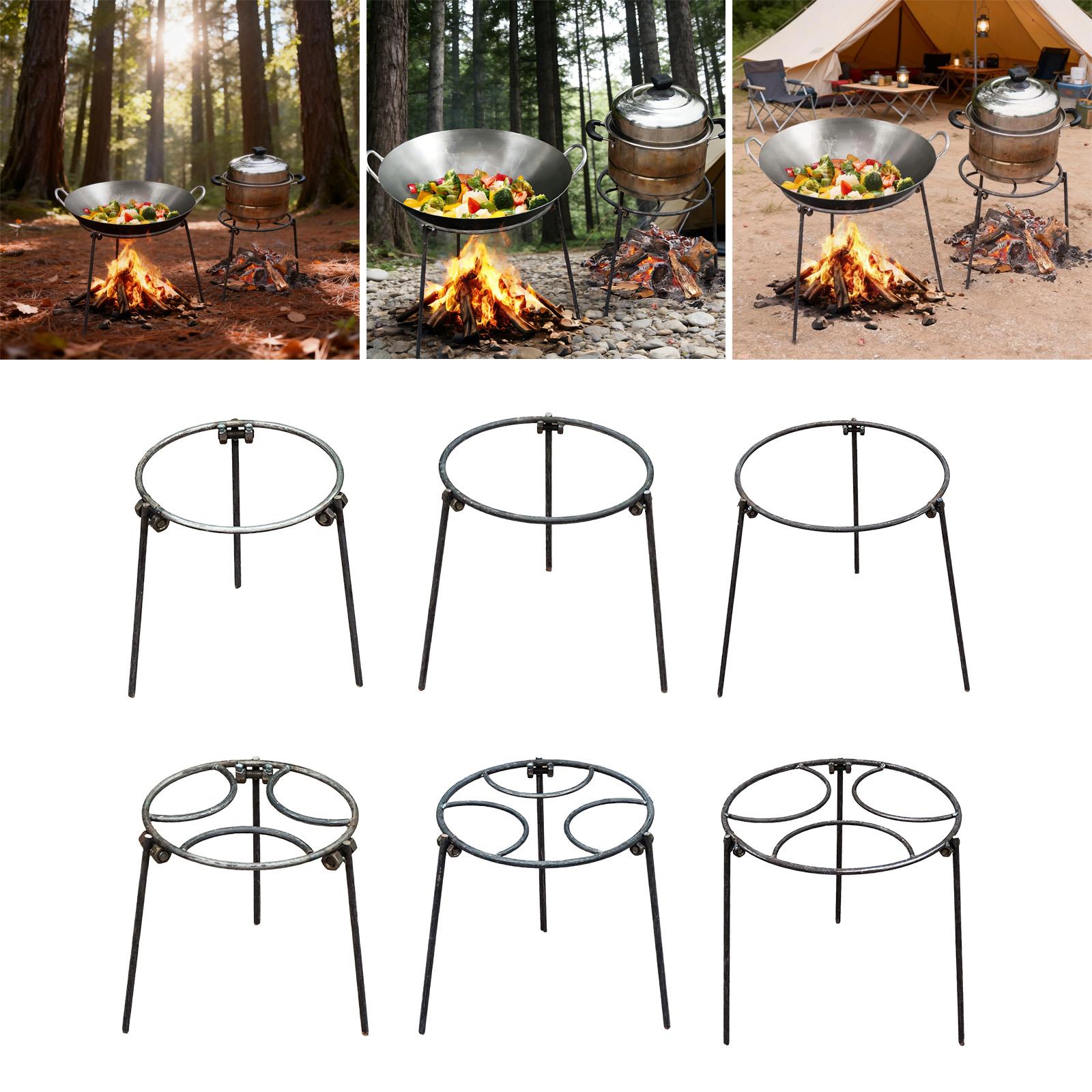 Outdoor Camping Oven - Lagerfeuer-Dreibein, Dutch Oven Multifunktions-Wok-Halter, Offenes Feuer