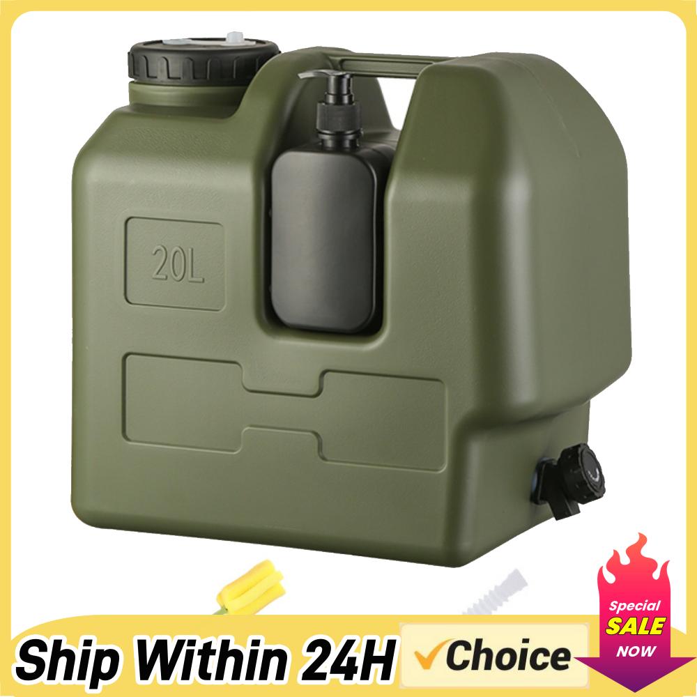 Outdoor Camping Kettle - 15/20L Tragbarer Camping-Wasserkrug mit Zapfhahn und