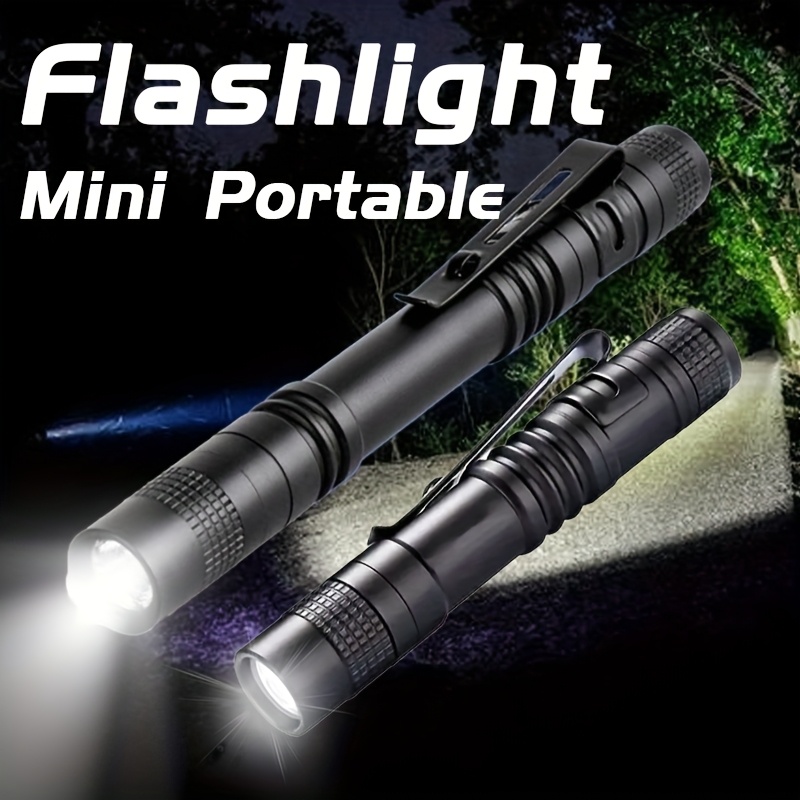 Outdoor Camping Decor - Tragbare Mini-LED-Taschenlampe, ultrahell, hohe Lumen, Handstiftlicht,