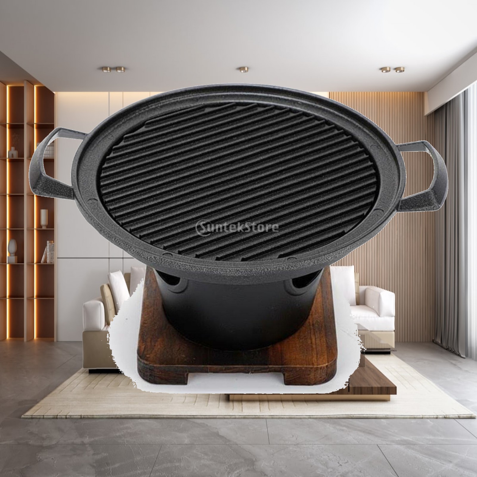 Outdoor Camping Grill - Outdoor-Grill Mini Tischgrill Elektrische Antihaftpfanne Koreanischer
