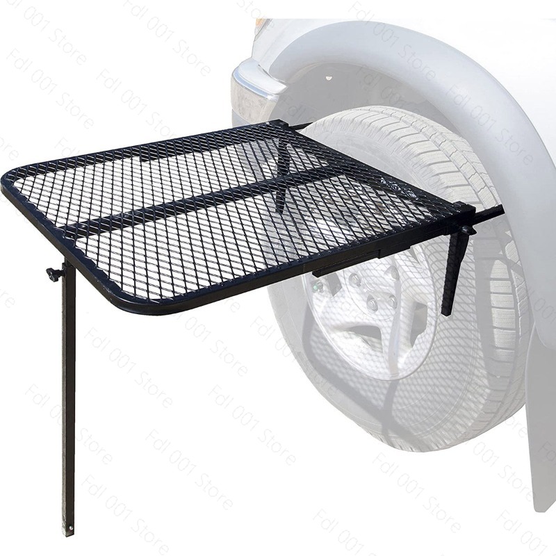 Outdoor Camping Grill - Auto-Camping-Grill Reifenförmiger Metall-Klappgrill Tragbarer Outdoor-Grilltisch