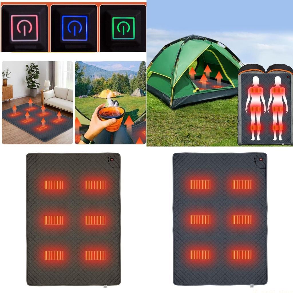 Outdoor Camping Heated Blanket - 31BE Camping beheizte Schlafsack-Auflage, USB-Heizdecke, beheizte