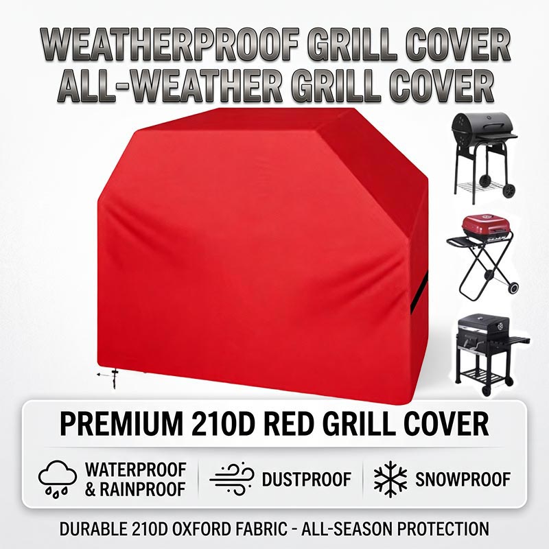 Outdoor Camping Grill - 210D BBQ-Abdeckung Staubdicht Wasserdicht Verstärkte Outdoor-Grillhaube