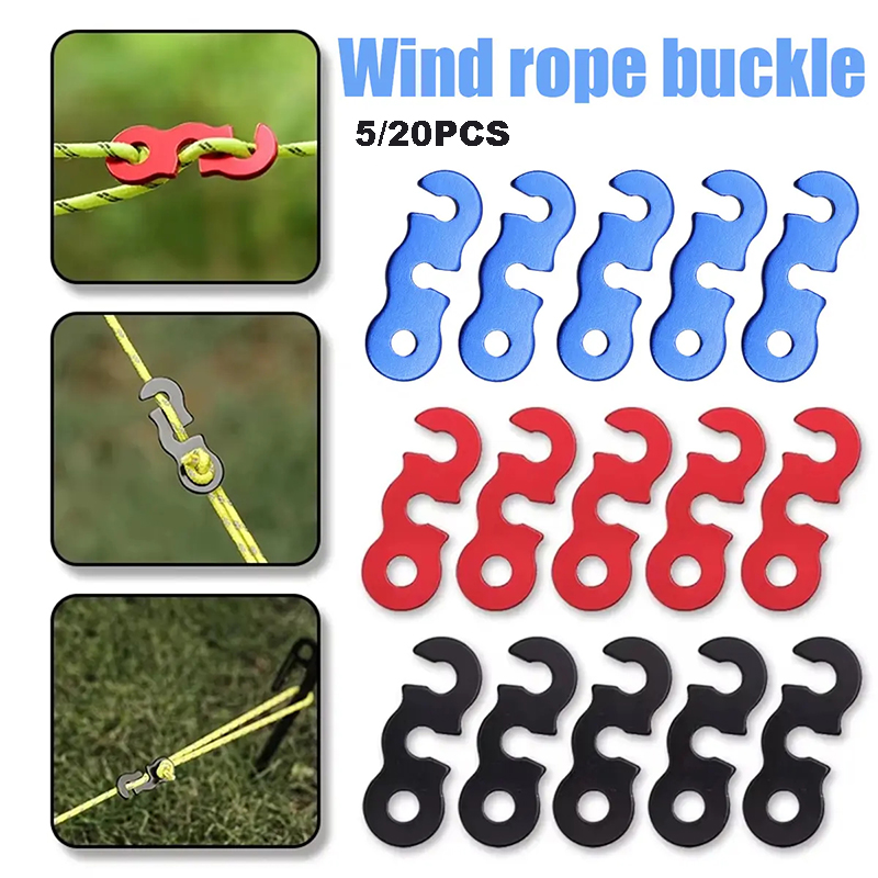 Outdoor Camping Guy - 5/20 Stück Spannseil-Spanner aus Aluminiumlegierung, Zeltseil-Schnalle,