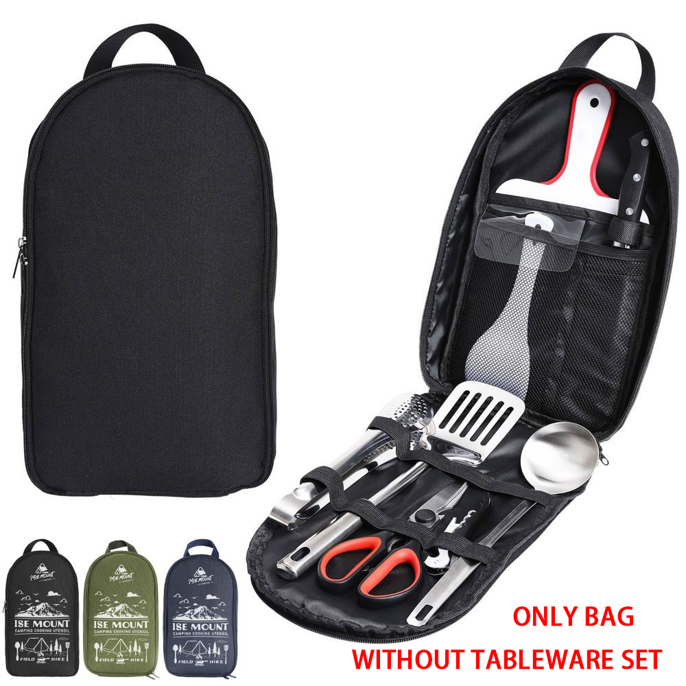 Outdoor Camping Cooking Equipment - 2024 Picknick-Utensilien-Set, Aufbewahrungstasche, Wandern, Camping, Grillen,