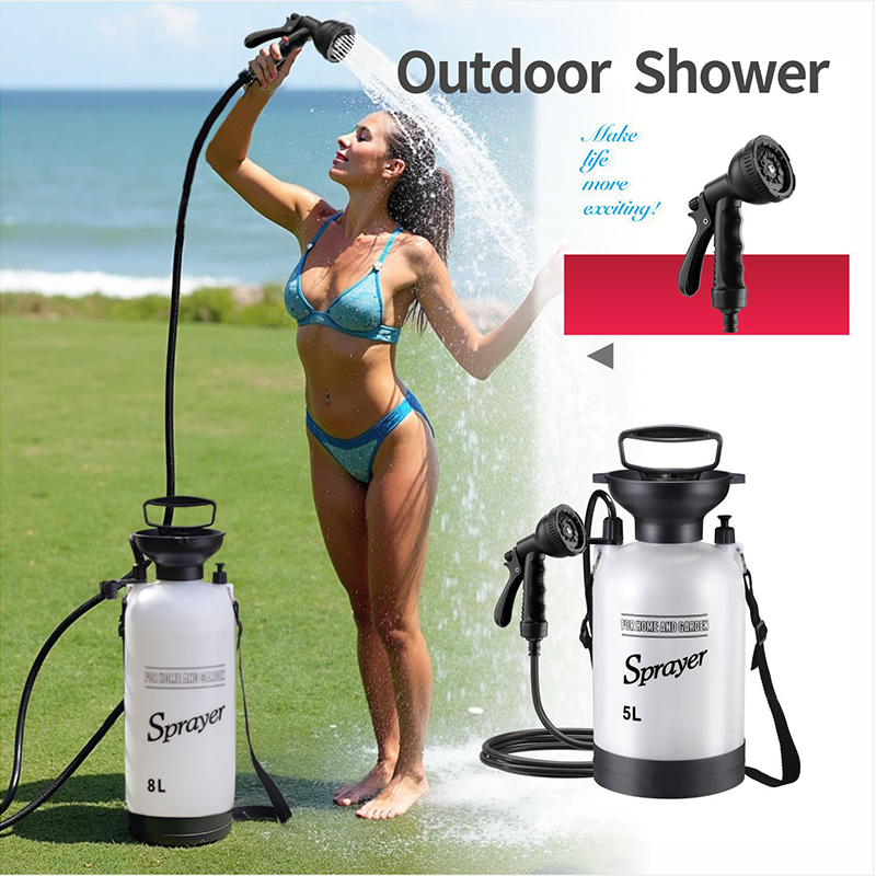 Outdoor Camping Bathroom - 1PCS Outdoor Manuelle Camping Dusche, 3/5/8L