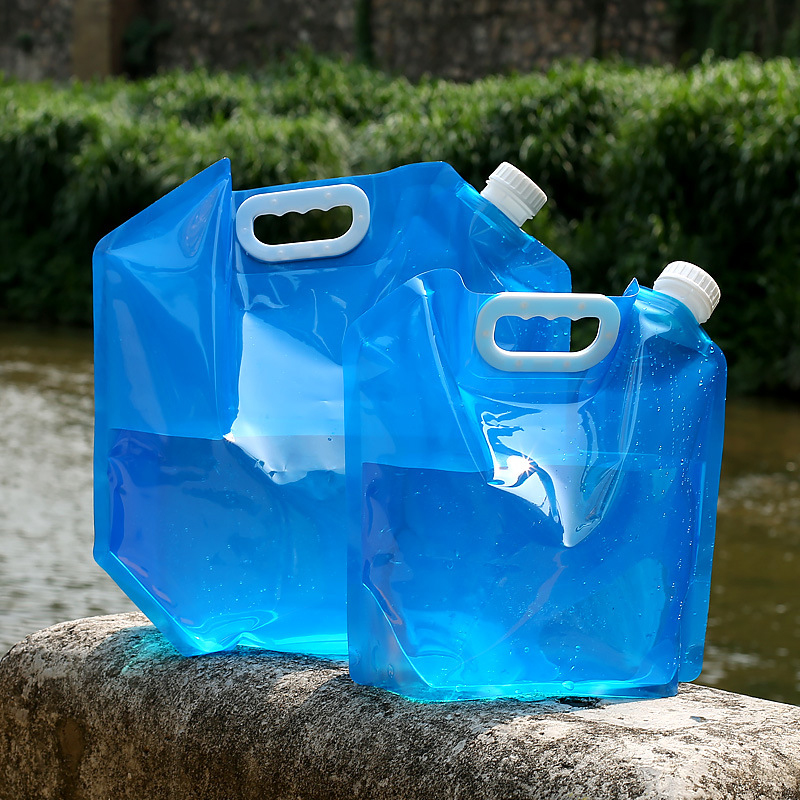Collapsible Water Bottle - Zusammen klappbarer Wasser behälter beutel, Plastik
