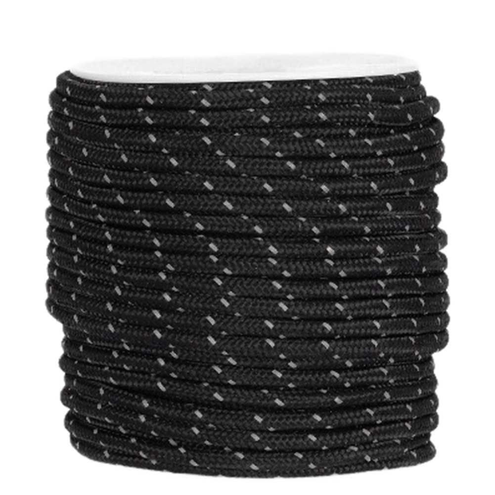 Outdoor Camping Guy - 4mm Reflektierendes Nylon-Campingseil 50m für Zelt-Abspannleinen