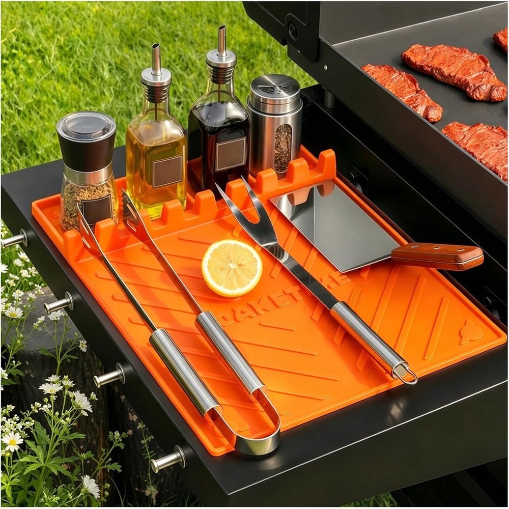 Outdoor Camping Grill - Silikon-Grillmatten oder Grillzubehör Kochutensilien für Küche