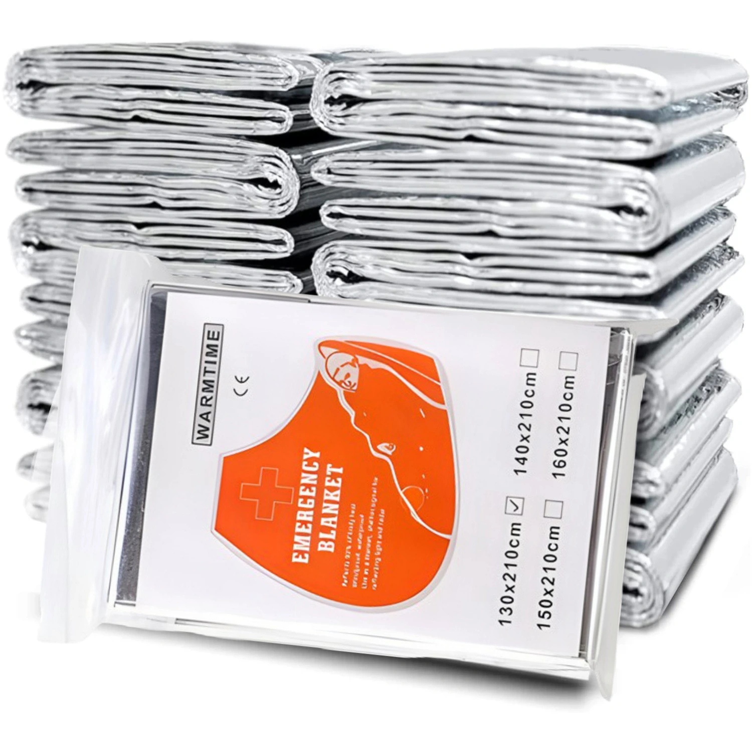 Outdoor Camping Blanket - 4 Stück Notfall-Mylar-Thermodecke, Folien-Raumdecke, entworfen für