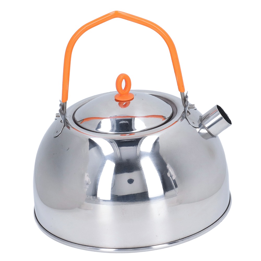 Outdoor Camping Kettle - Langlebiger Edelstahl Tragbarer Camping-Teekessel Große Kapazität