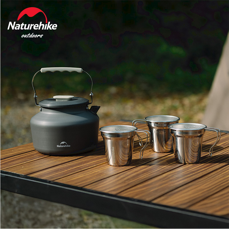 Outdoor Camping Kettle - Naturehike Camping Kochgeschirr Teekanne 1,4 L