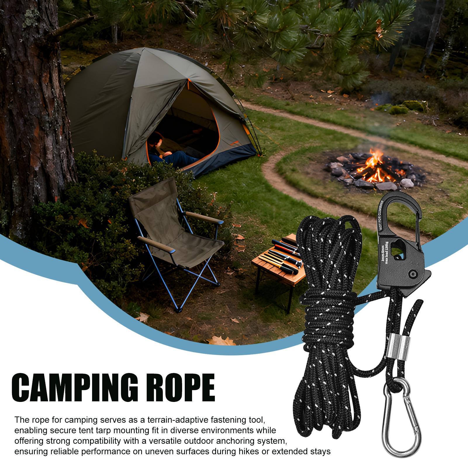 Outdoor Camping Guy - Reflektierendes Nylon-Campingseil mit Schnalle für Planen,