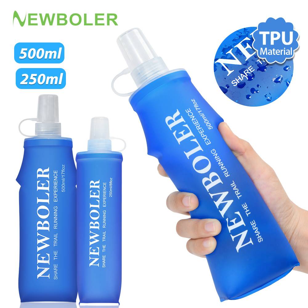 Collapsible Water Bottle - NEWBOLER 250 ml/500 ml faltbare Silikon-Wasserflasche