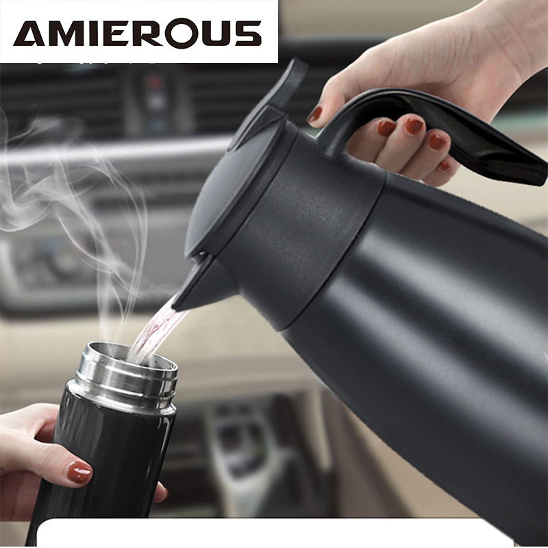 Outdoor Camping Kettle - Arier Tragbarer Auto-Wasserkocher 800ML mit Griff,