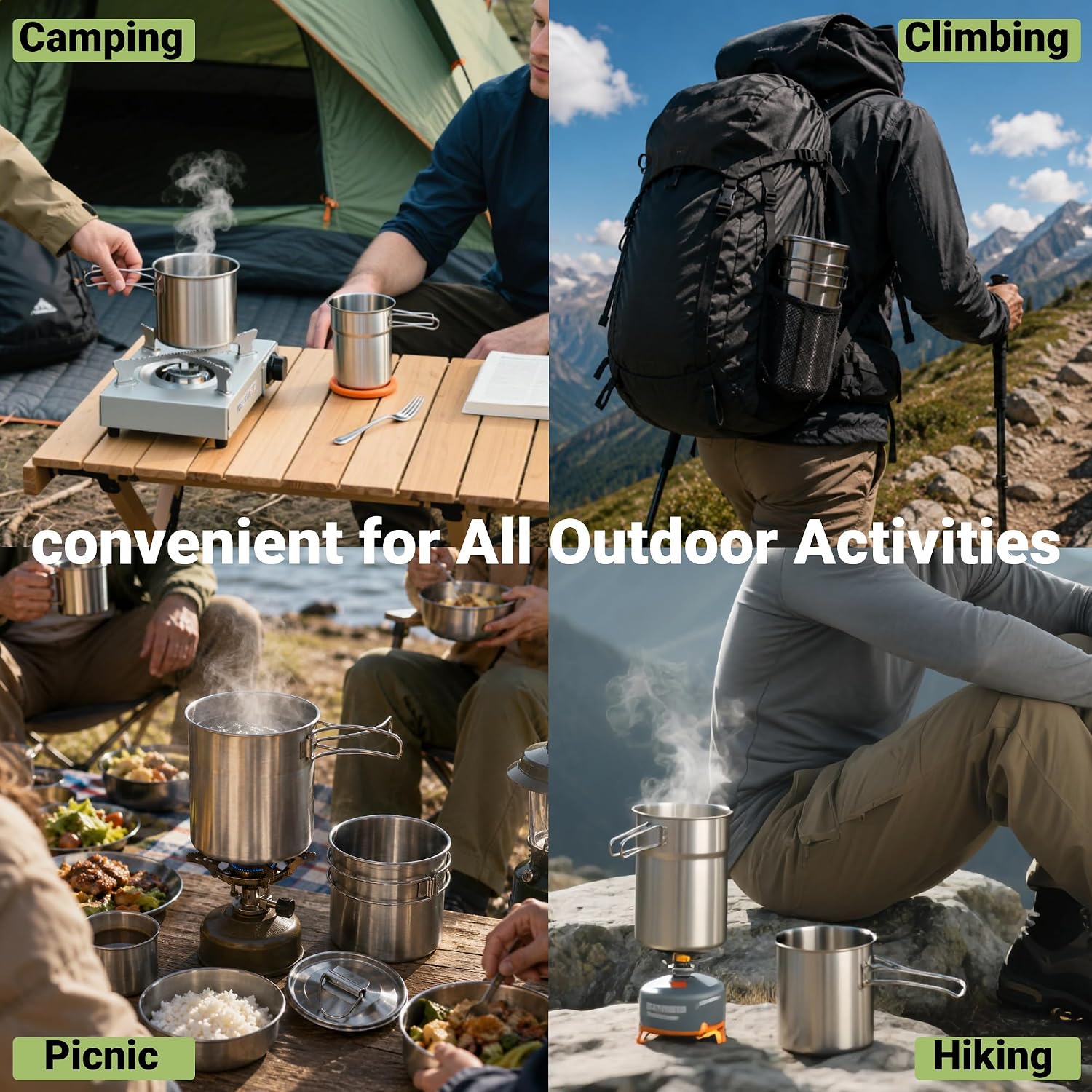 Faltbare Campingbecher, Campin – Outdoor Camping Cooking Equipment Bewertung und Preis