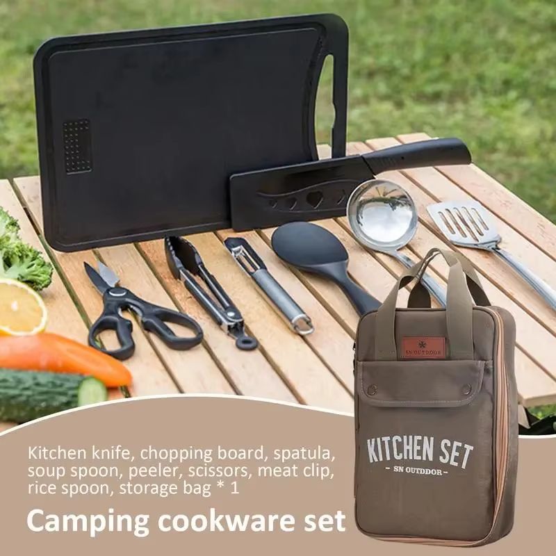 8-teiliges Camping-Kochgeschir – Outdoor Camping Cooking Equipment Bewertung und Preis