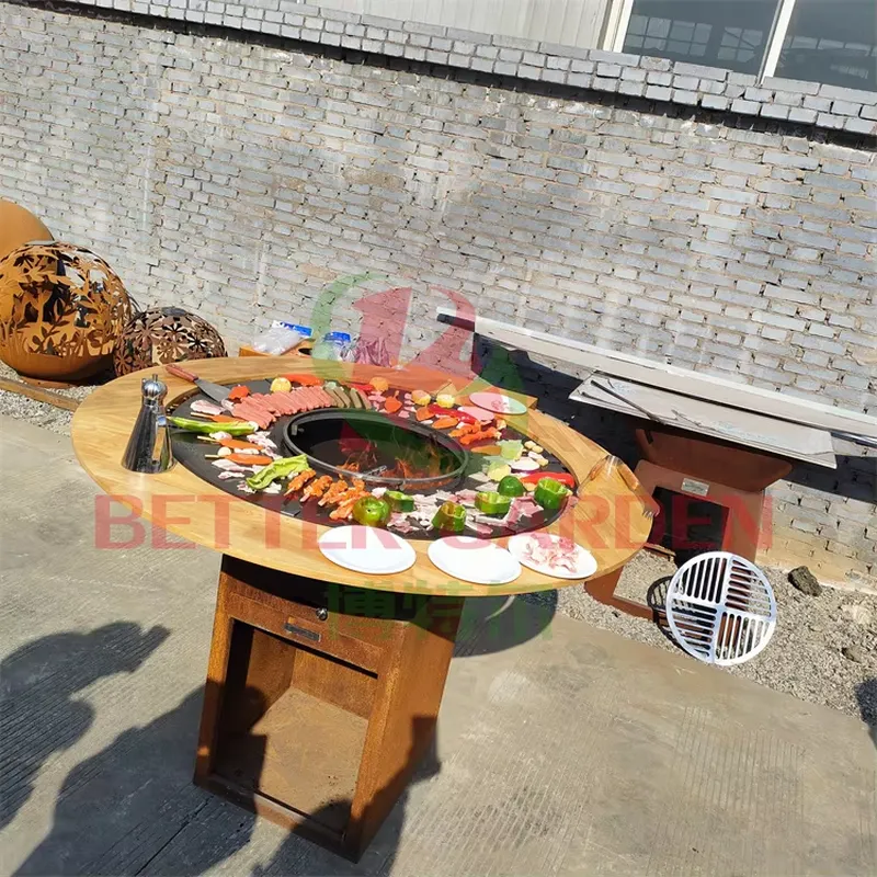 80cm Corten-Stahl Feuerstelle  – Outdoor Camping Oven Bewertung und Preis