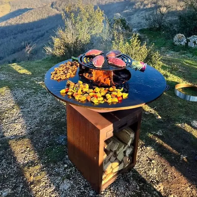 80cm Corten-Stahl Feuerstelle  – Outdoor Camping Oven Bewertung und Preis