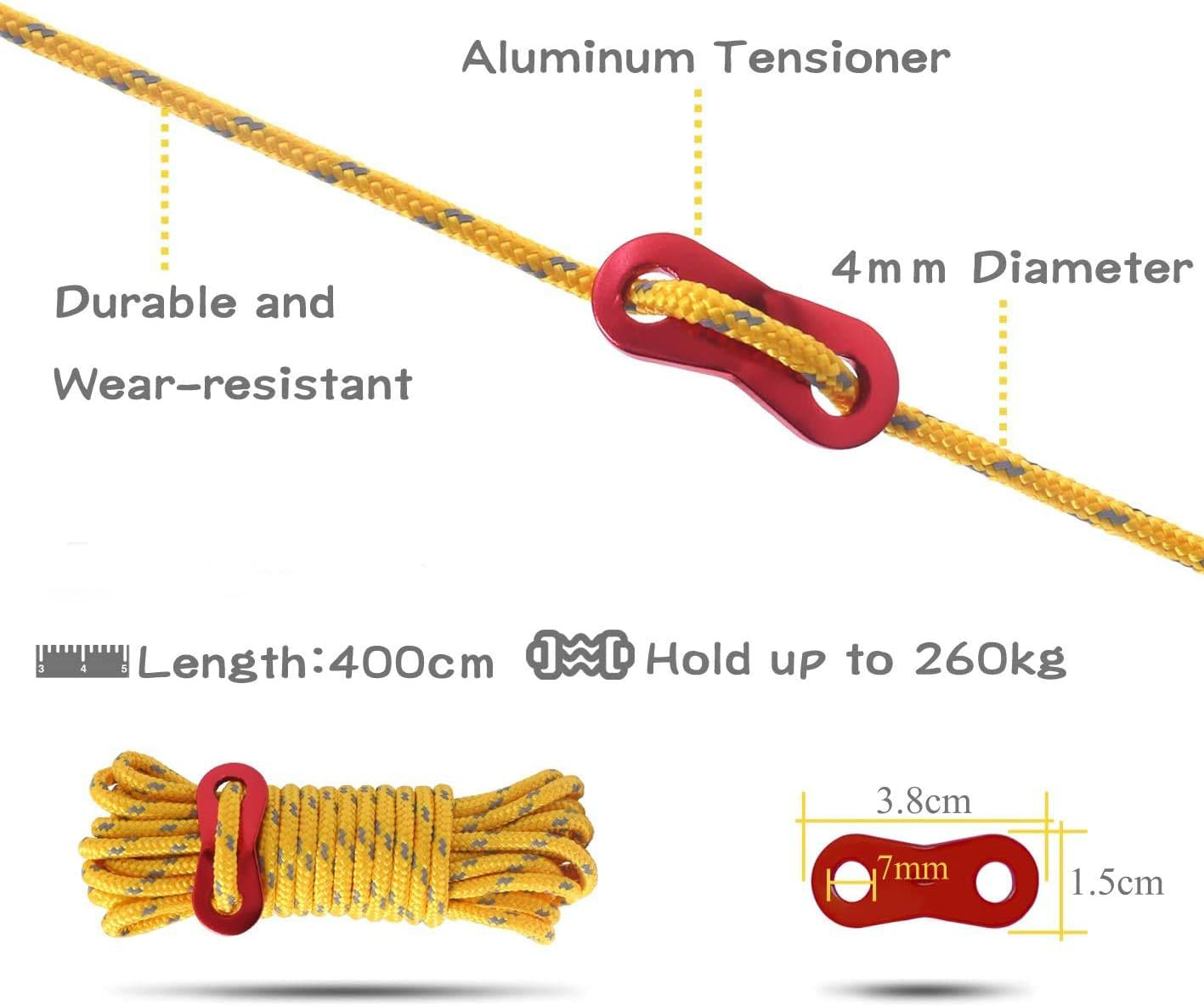 4 m reflektierende Abspannlini – Outdoor Camping Guy Bewertung und Preis