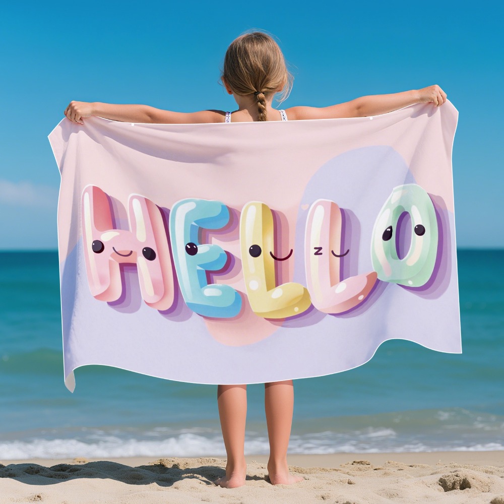 Strandtuch mit Cartoon-Muster, – Outdoor Camping Blanket Bewertung und Preis