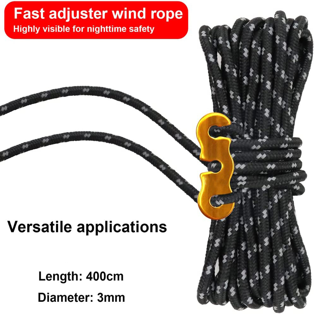 4 Stück Outdoor-Abspannleinen, – Outdoor Camping Guy Bewertung und Preis