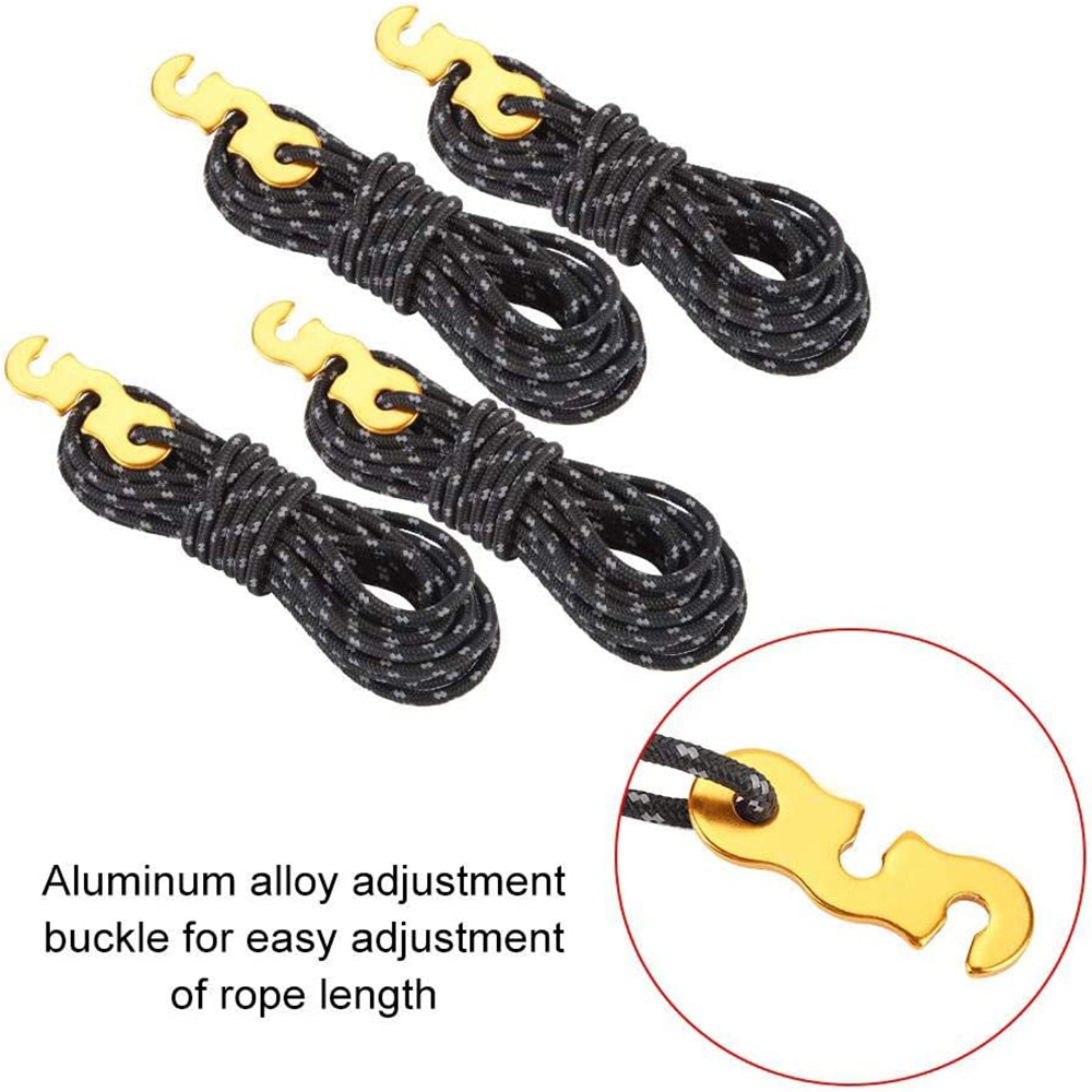 4 Stück Outdoor-Abspannleinen, – Outdoor Camping Guy Bewertung und Preis