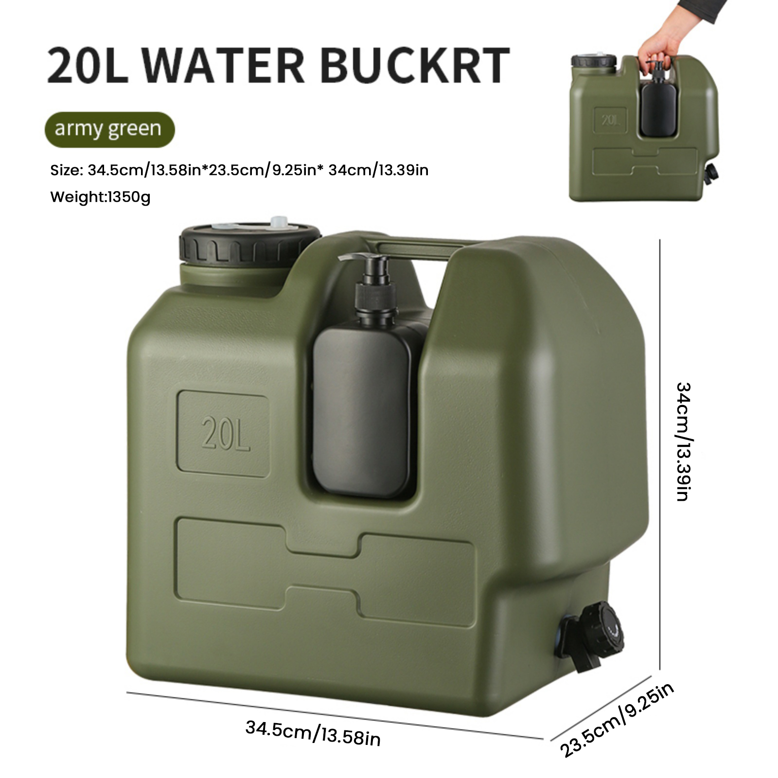 15/20L Tragbarer Camping-Wasse – Outdoor Camping Kettle Bewertung und Preis