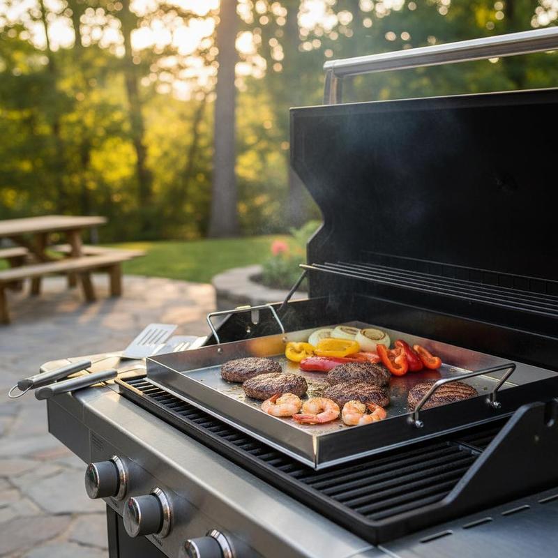 Universelle Flachgrillplatte 1 – Outdoor Camping Cooking Equipment Bewertung und Preis