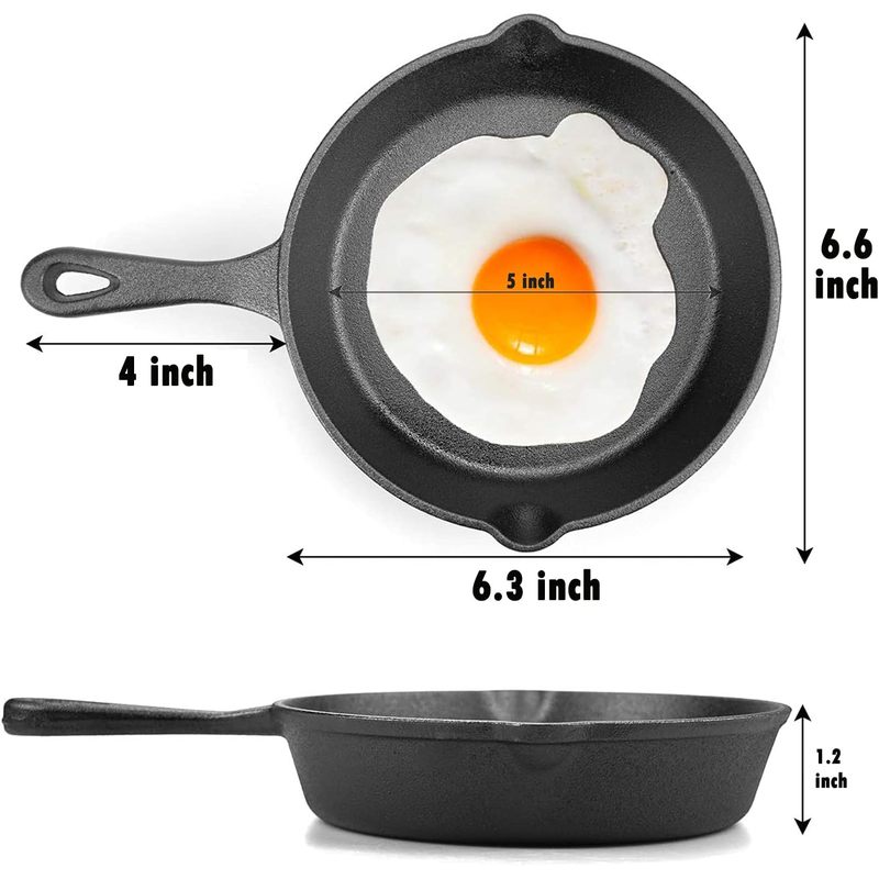 6-Zoll-Gusseisenpfanne, Bratpf – Outdoor Camping Oven Bewertung und Preis