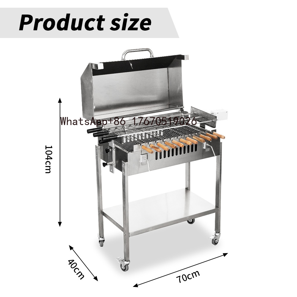 Moderner großer Holzkohlegrill – Outdoor Camping Grill Bewertung und Preis
