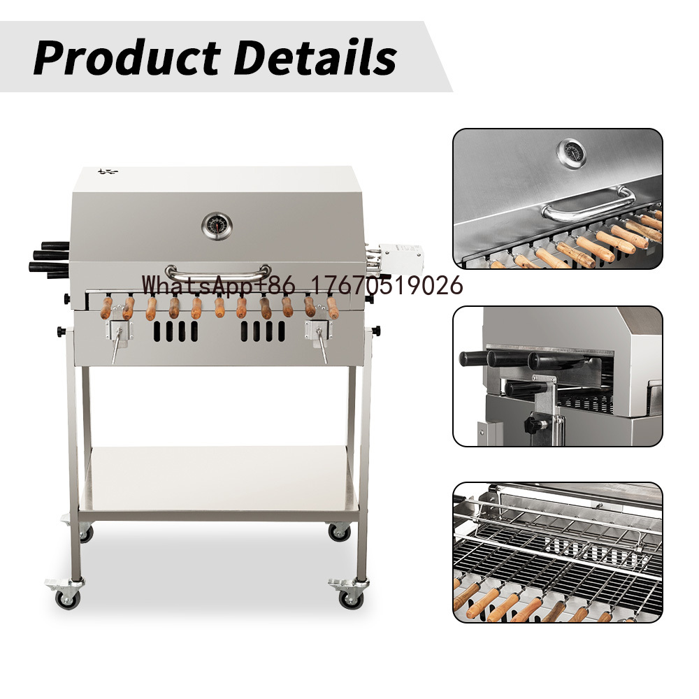 Moderner großer Holzkohlegrill – Outdoor Camping Grill Bewertung und Preis