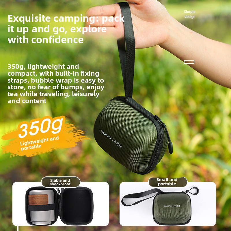 Tragbares Reise-Tee-Set mit Ti – Outdoor Camping Kettle Bewertung und Preis