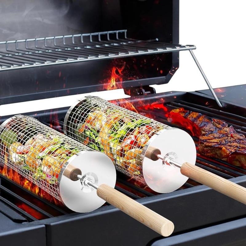 Edelstahl BBQ-Grillkorb, Runde – Outdoor Camping Grill Bewertung und Preis