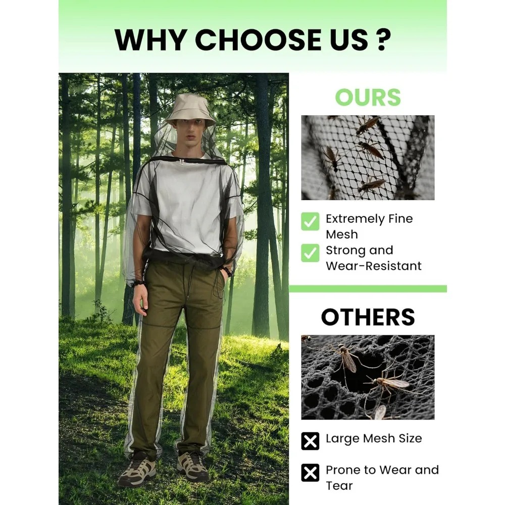 Mückenschutzanzug für den Auße – Outdoor Camping Mosquito Net Bewertung und Preis