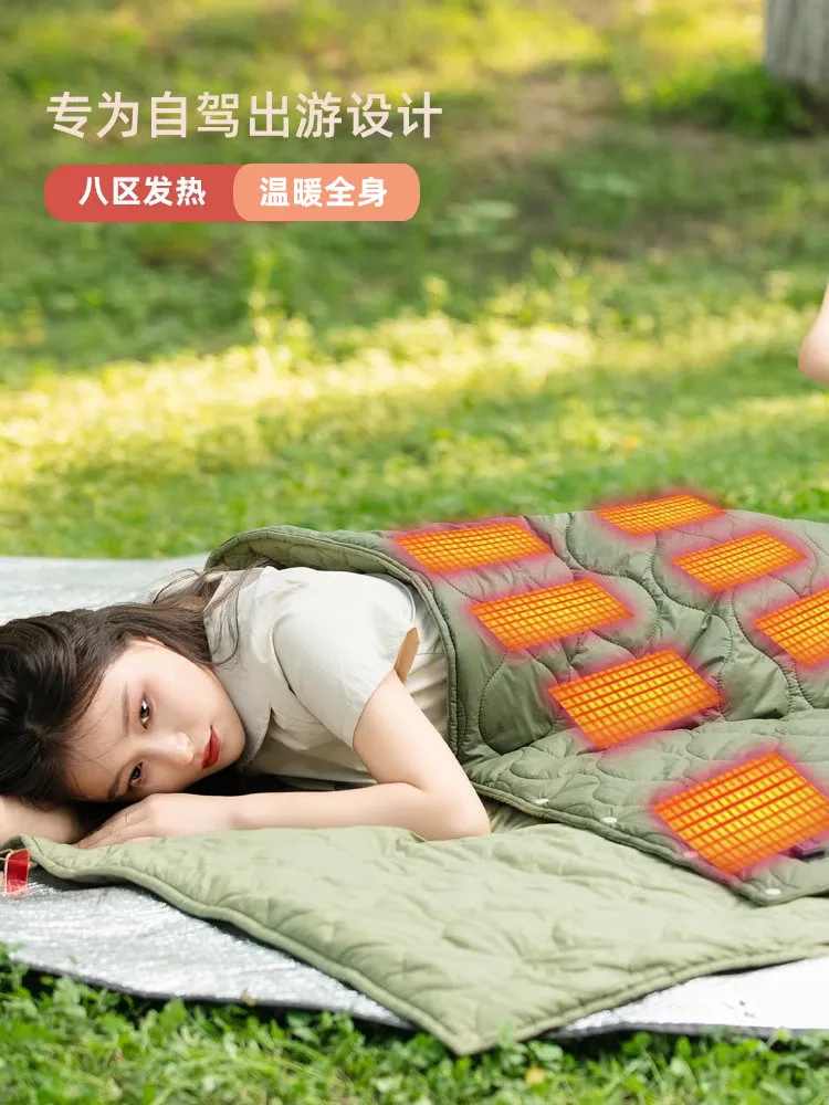 Camping-USB-Heizdecke für den  – Outdoor Camping Heated Blanket Bewertung und Preis