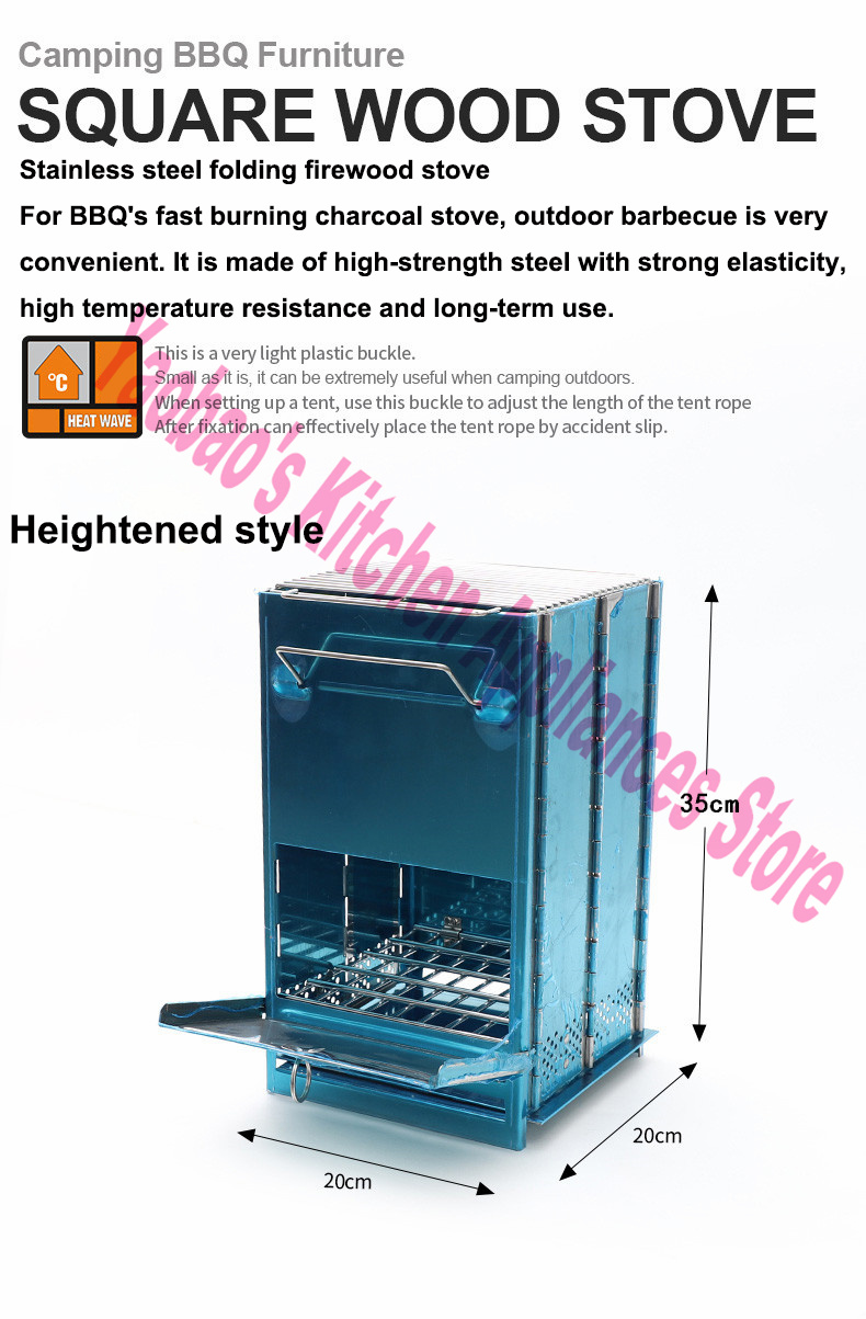 Holzofen für Outdoor-Camping,  – Outdoor Camping Cooking Equipment Bewertung und Preis