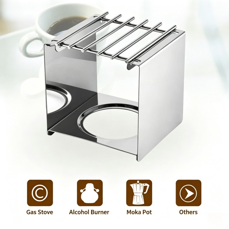Quadratischer Kaffeekocherstän – Outdoor Camping Cooking Equipment Bewertung und Preis