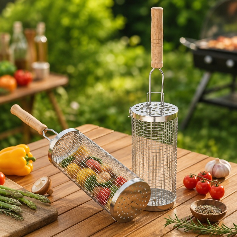 Runder Grillkorb-Set aus Edels – Outdoor Camping Grill Bewertung und Preis