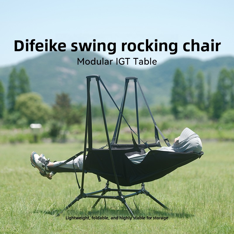 Outdoor-Camping-Mondstuhl mit  – Outdoor Camping Rocking Chair Bewertung und Preis