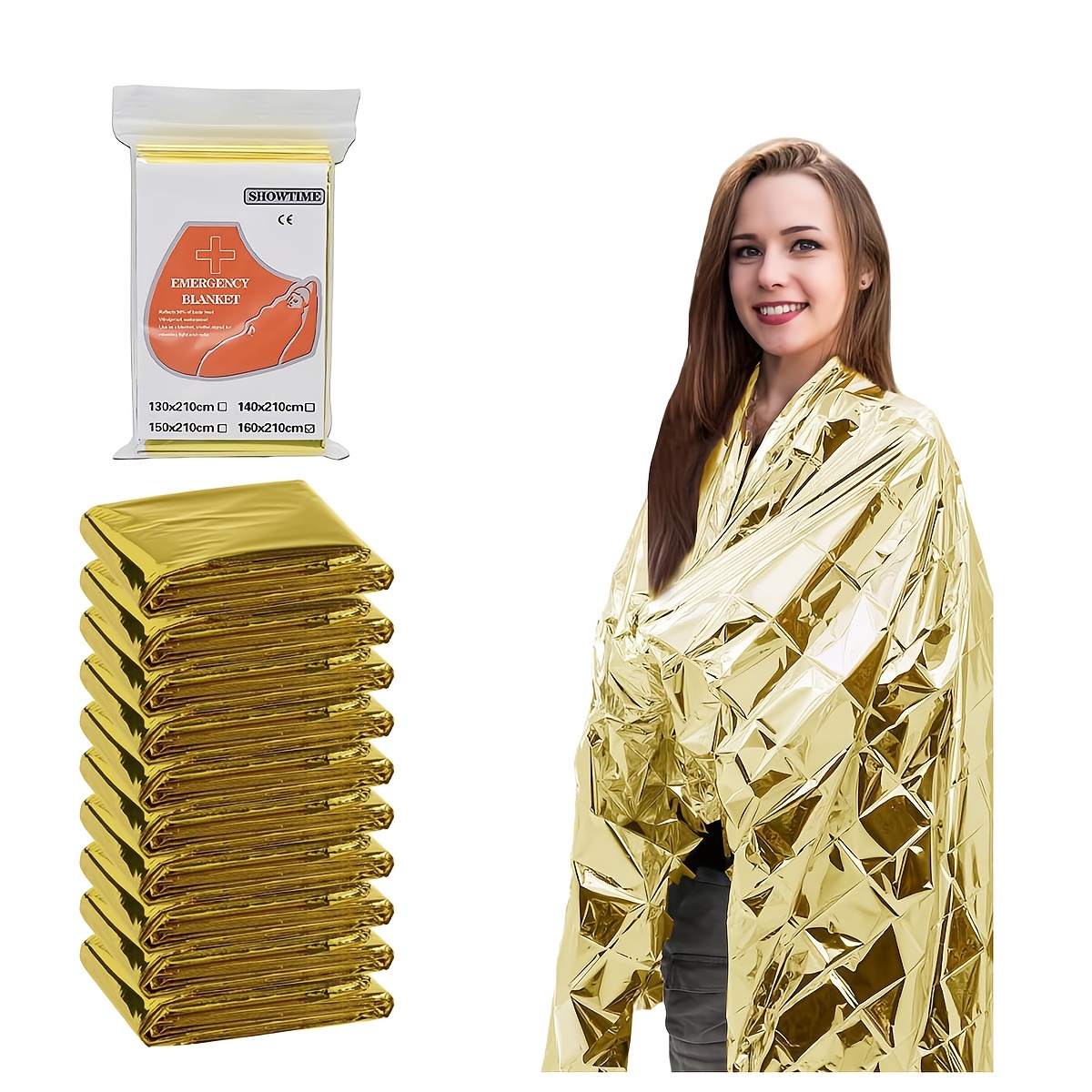 4 Stück Notfalldecke, Folien-R – Outdoor Camping Blanket Bewertung und Preis