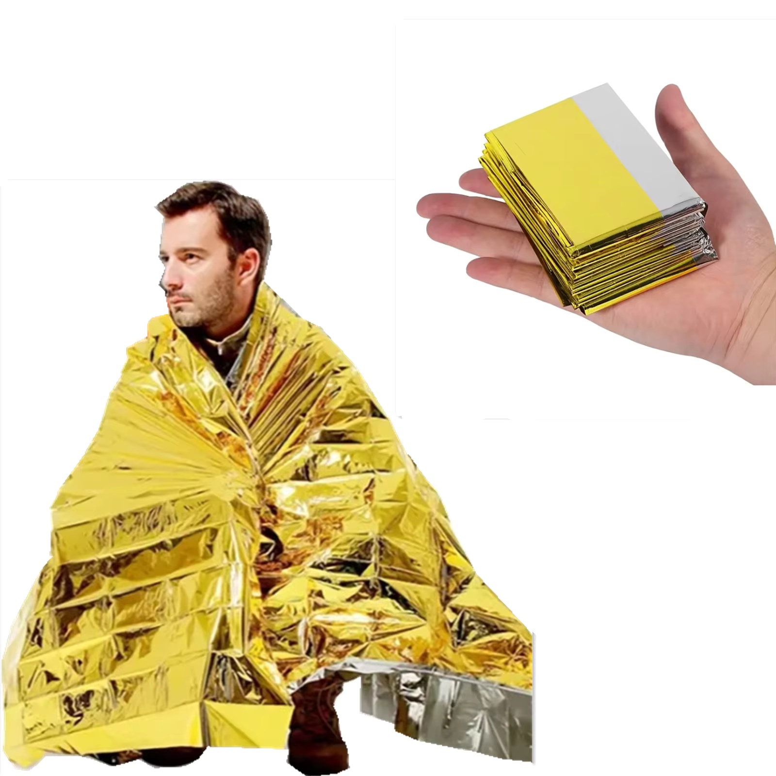 4 Stück Notfalldecke, Folien-R – Outdoor Camping Blanket Bewertung und Preis