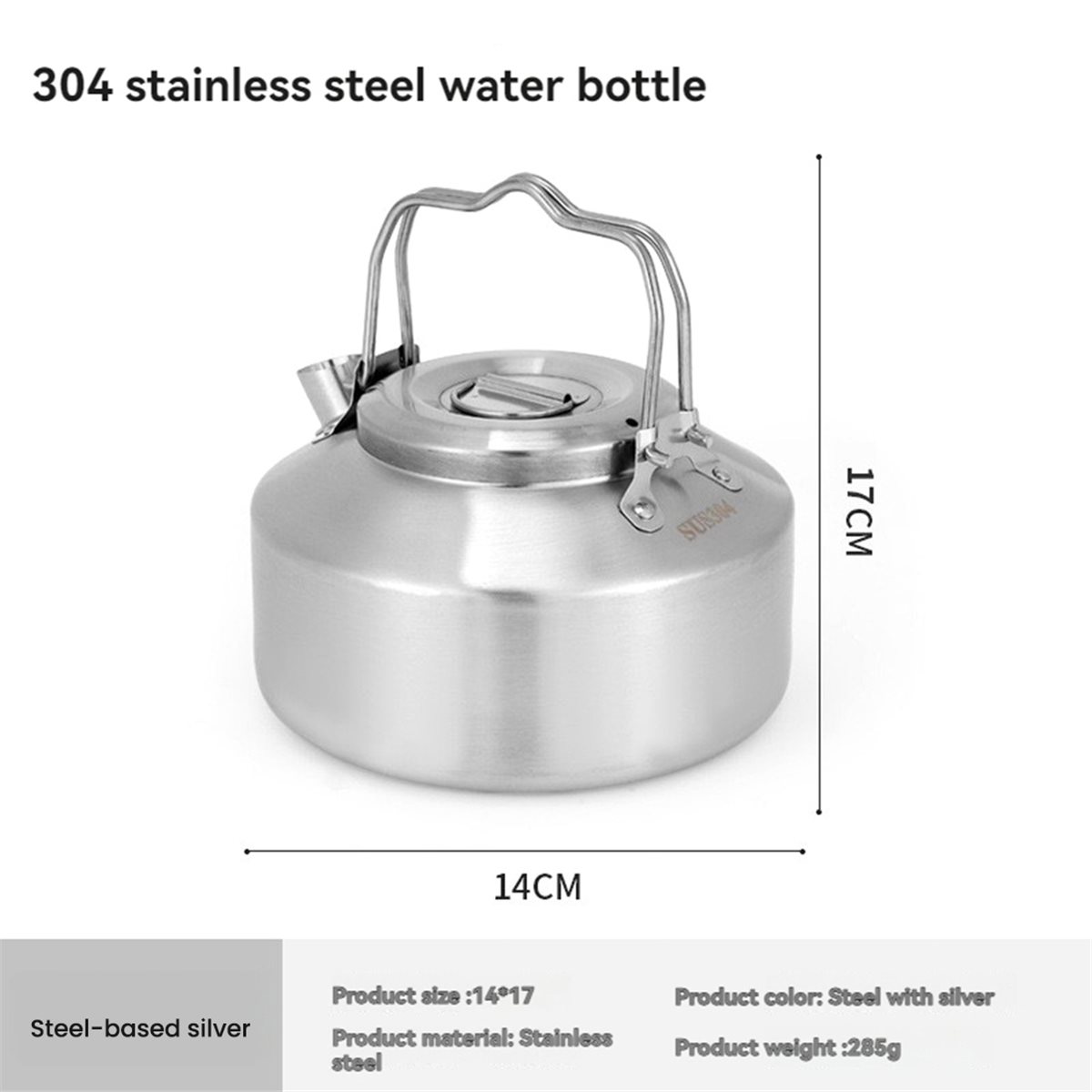 POPULAR-Edelstahl Doppelgriff- – Outdoor Camping Kettle Bewertung und Preis
