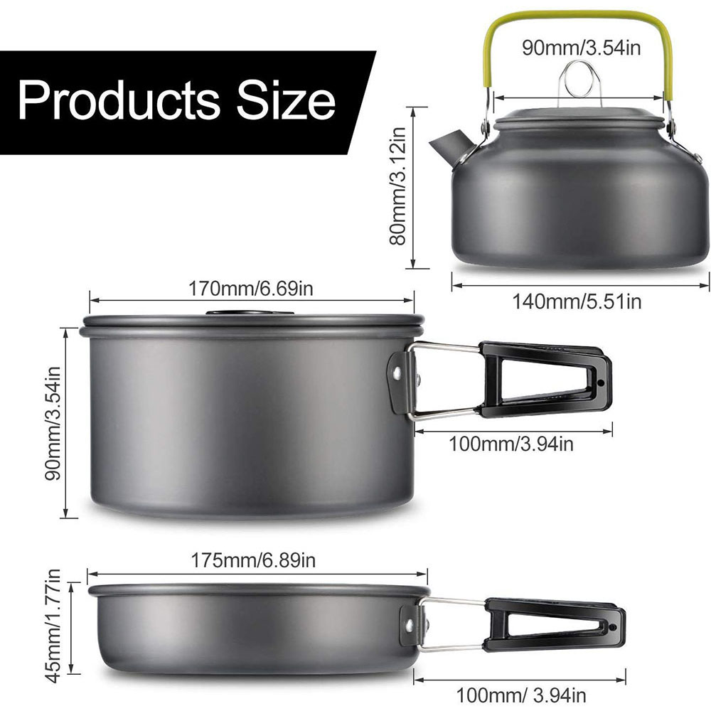 Outdoor-Camping-Kochgeschirr-S – Outdoor Camping Cooking Equipment Bewertung und Preis
